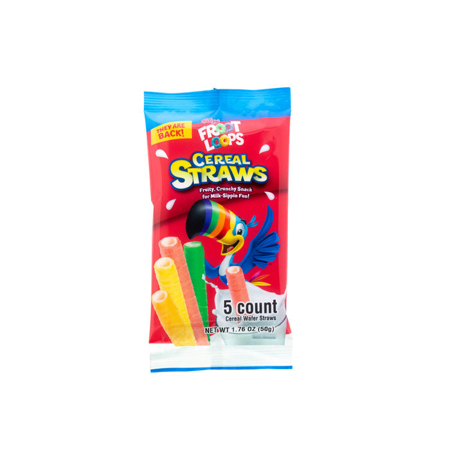 Froot Loops Cereal Straws Sleeves 50g