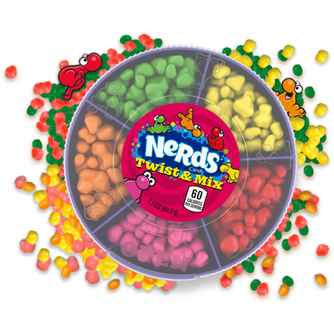 Wonka Nerds Twist & Mix 59.5g