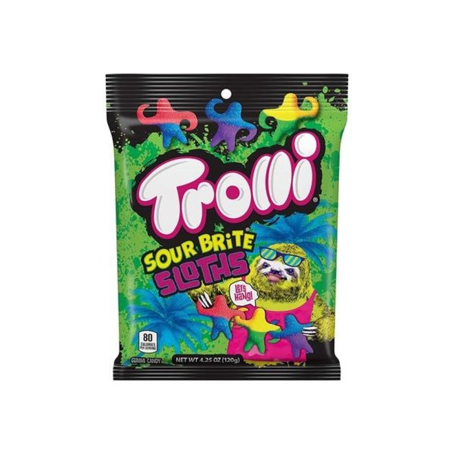 Trolli Sour Brite Sloths Peg Bag 120g