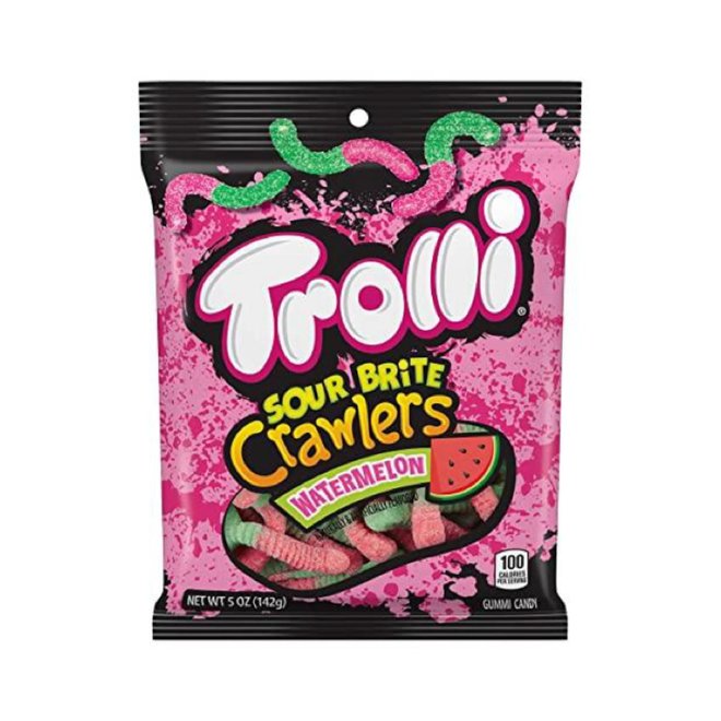 Trolli Watermelon Sour Brite Crawlers Peg Bag 142g