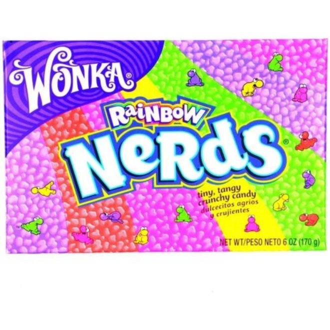 Wonka Nerds Candy Rainbow Theater Box 141g.