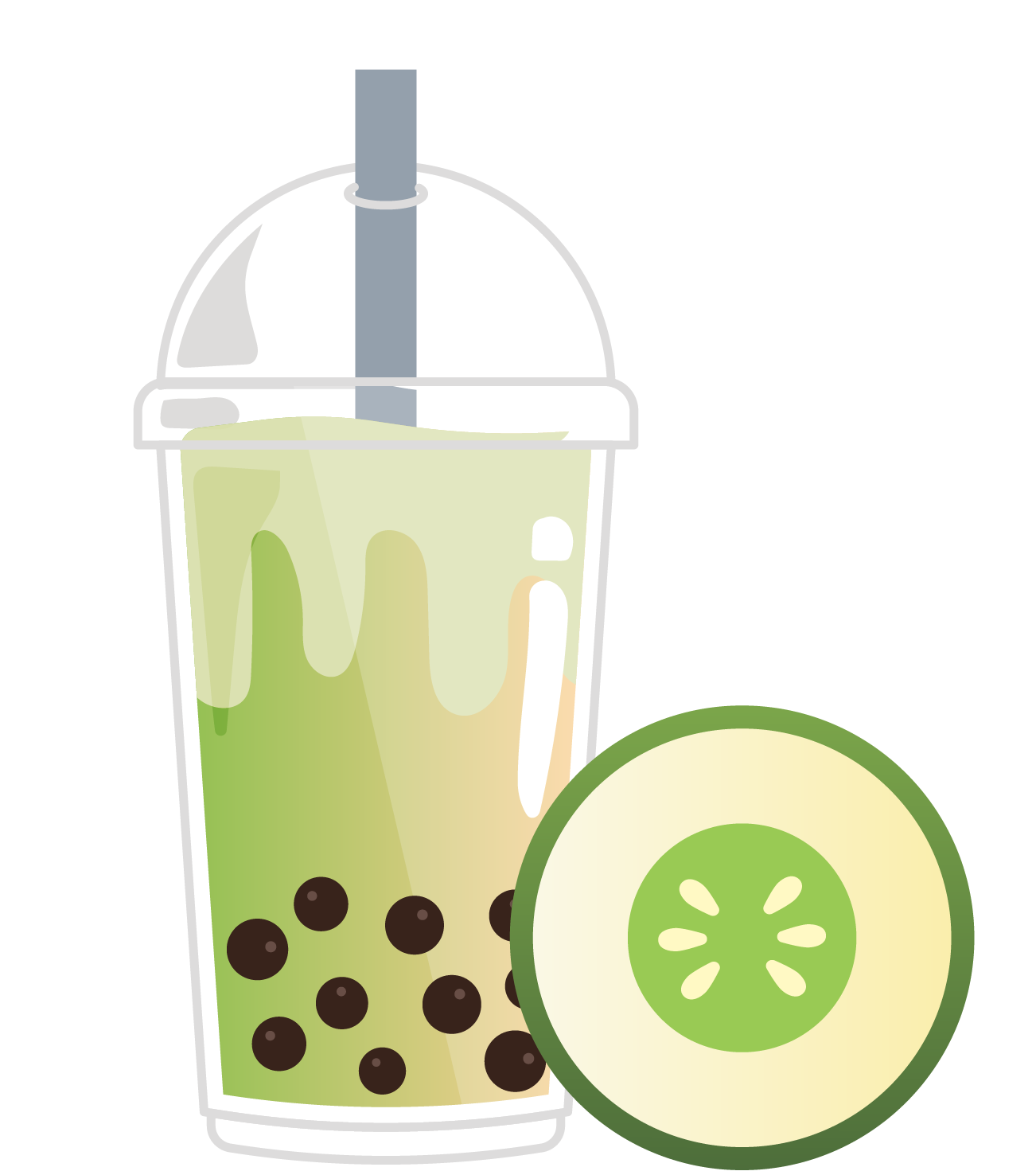 Matcha melon