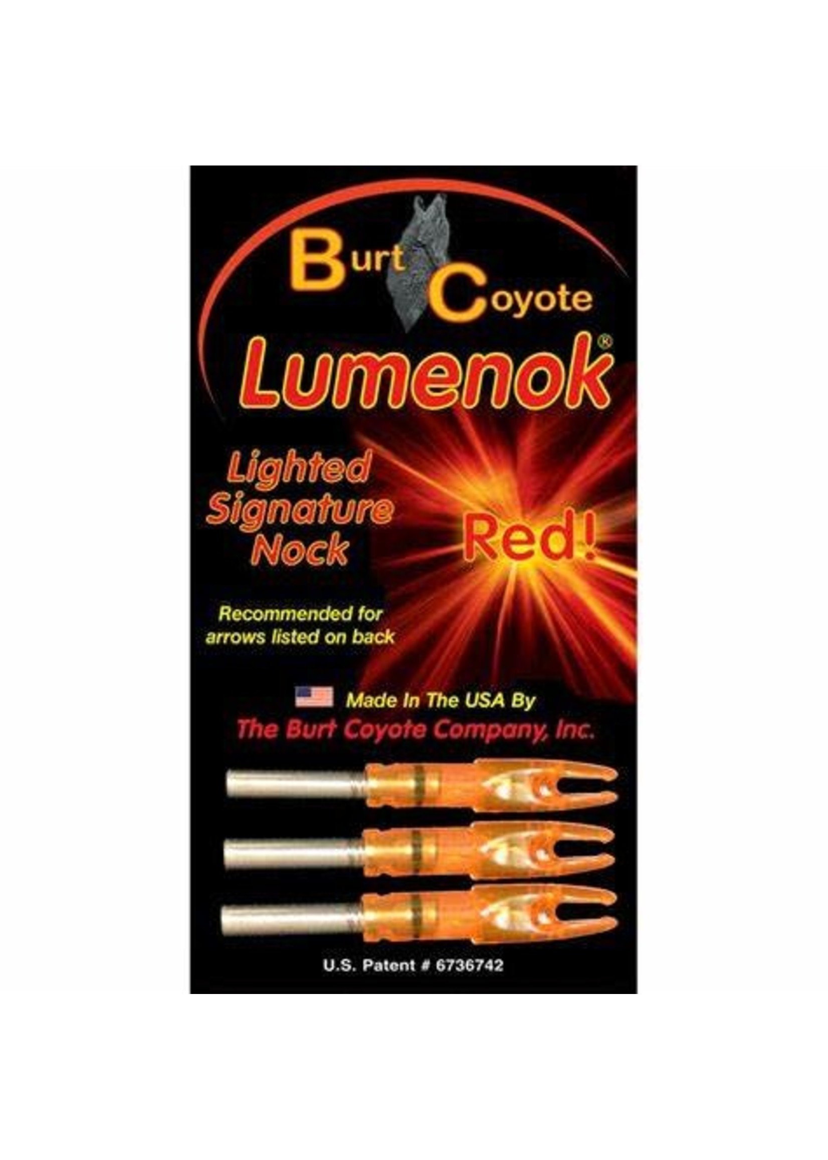 Burt Coyote Lumenok red - 3 pack