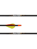 Easton Flèches de carbone Powerflight plumées - paquet de 6