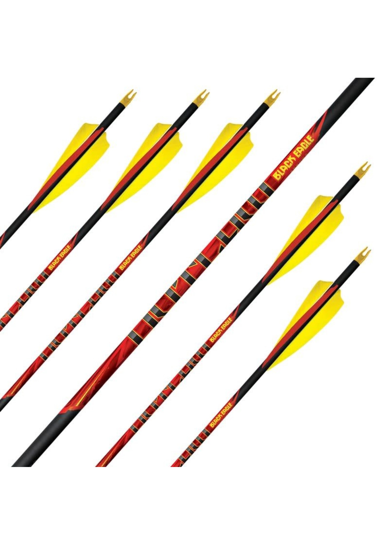 Black Eagle Arrows Outlaw feather fletched - 6 pack