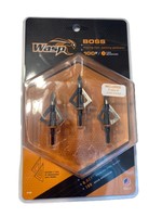 Wasp Boss  3 fixed broadhead 100 gn., 1 1/8" cutting diameter, .027" stainless steel blades - 3 pack