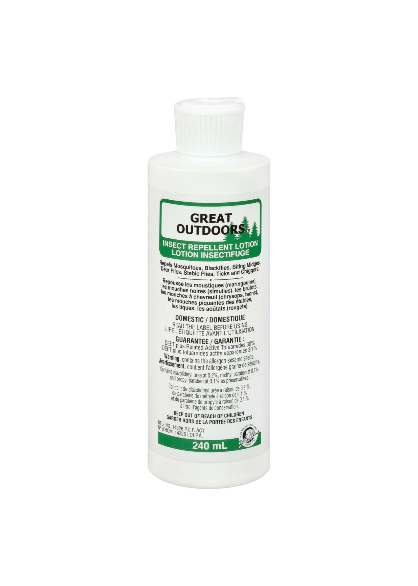 Great Outdoors lotion insectifuge, 240 ml