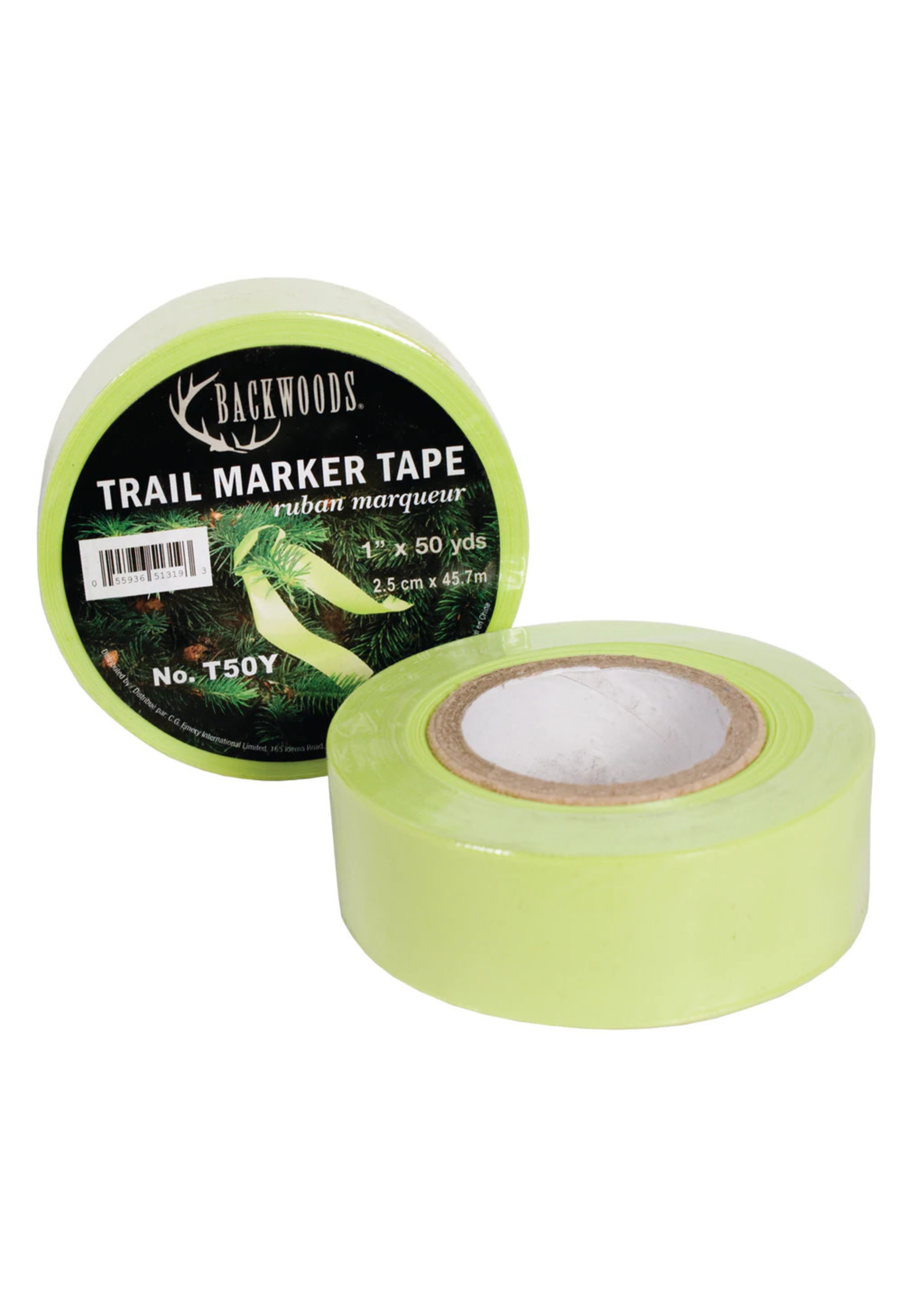 Backwoods trail marker tape yellow