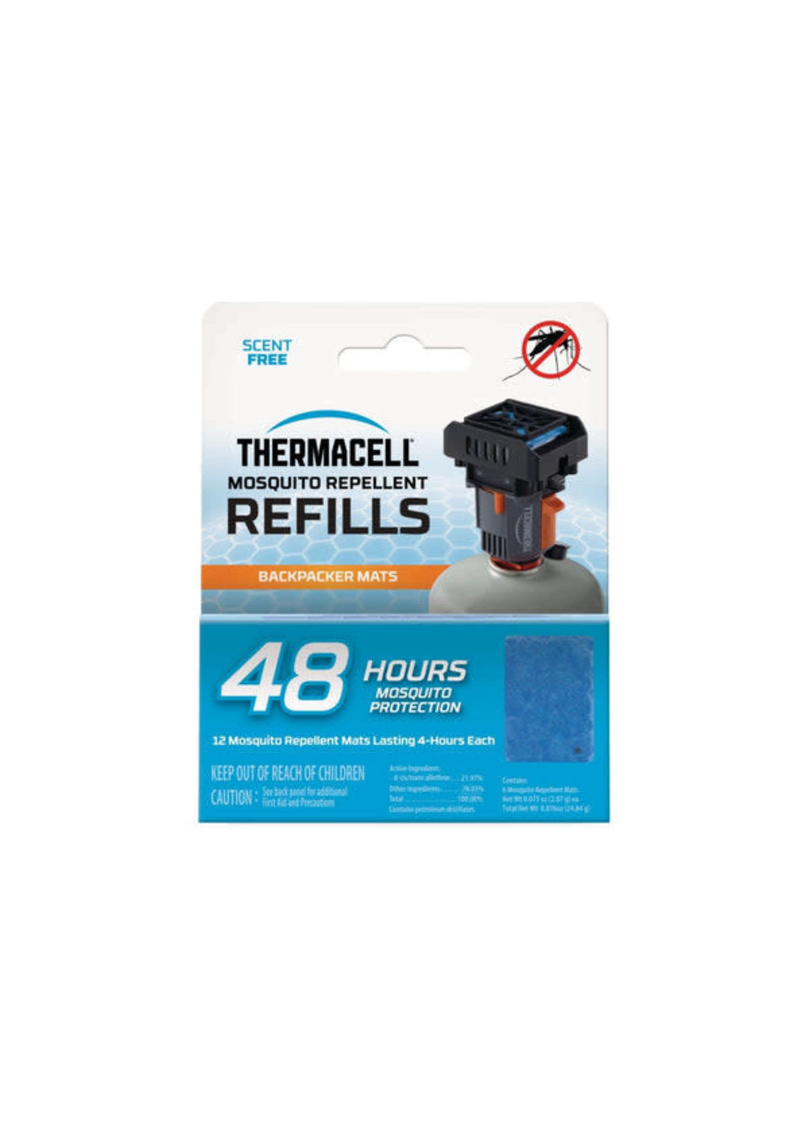 Thermacell Recharges de tapis Thermacell Backpacker, 48 heures