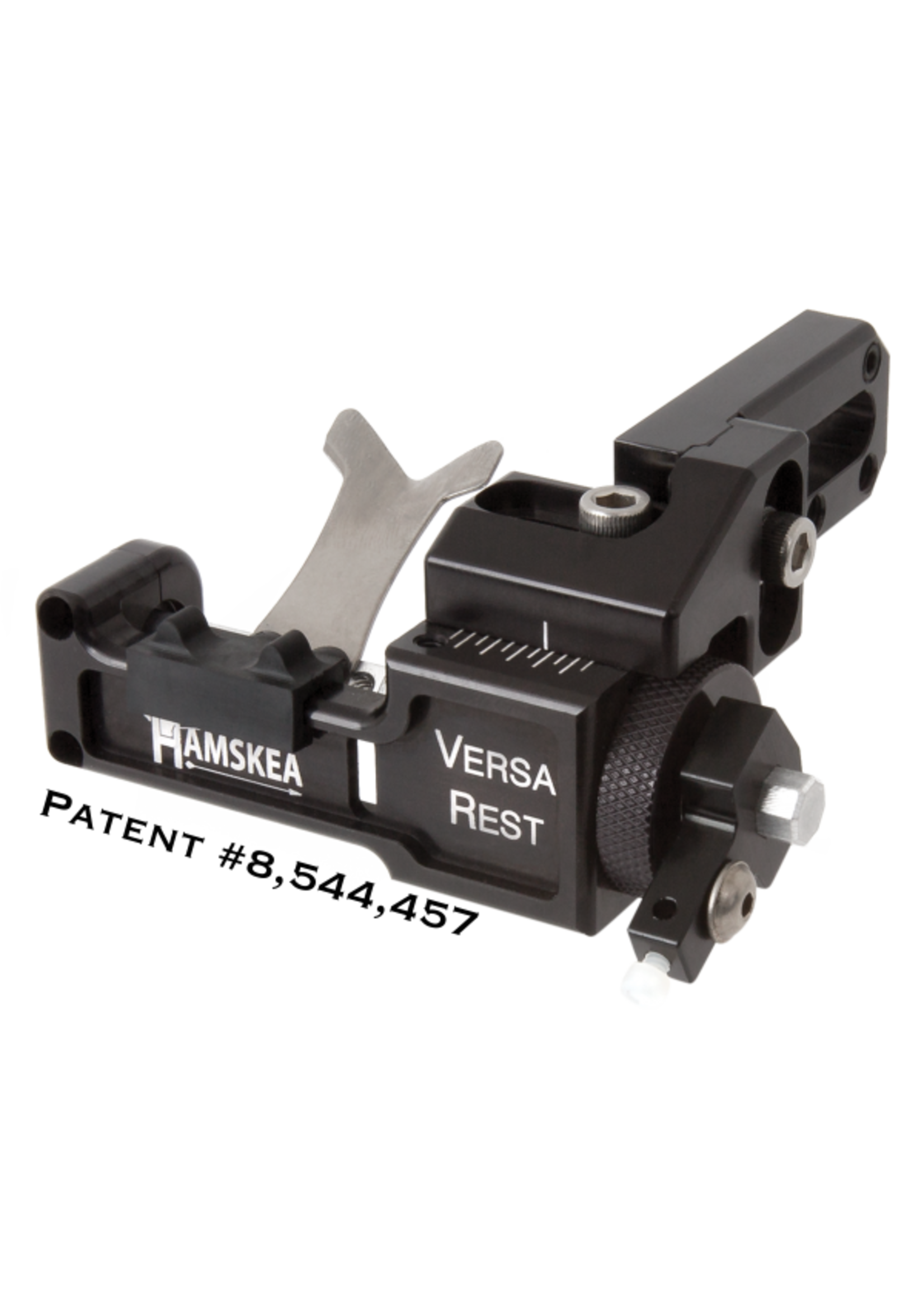 Hamskea versa rest w/standard limb clamp assembly, lh, black