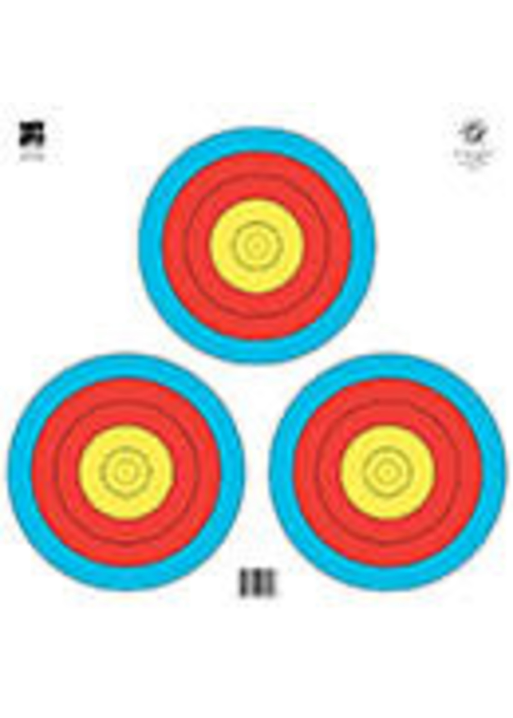 MAPLE LEAF fita target 3 spot triangle