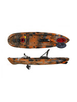 Waapa Fishing kayak with pedals- orange black mix