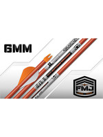 Easton fmj  full metal jacket autumn orange 5mm avec plumes 2" blazer paquet de 6