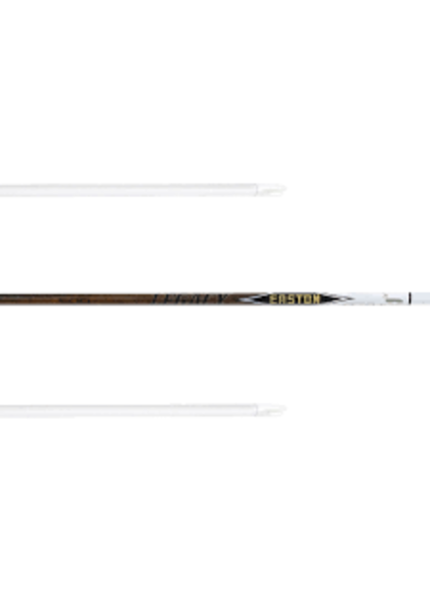 Easton flèches legacy fred eichler 5mm paquet de 6 - plumes naturelles de 4"