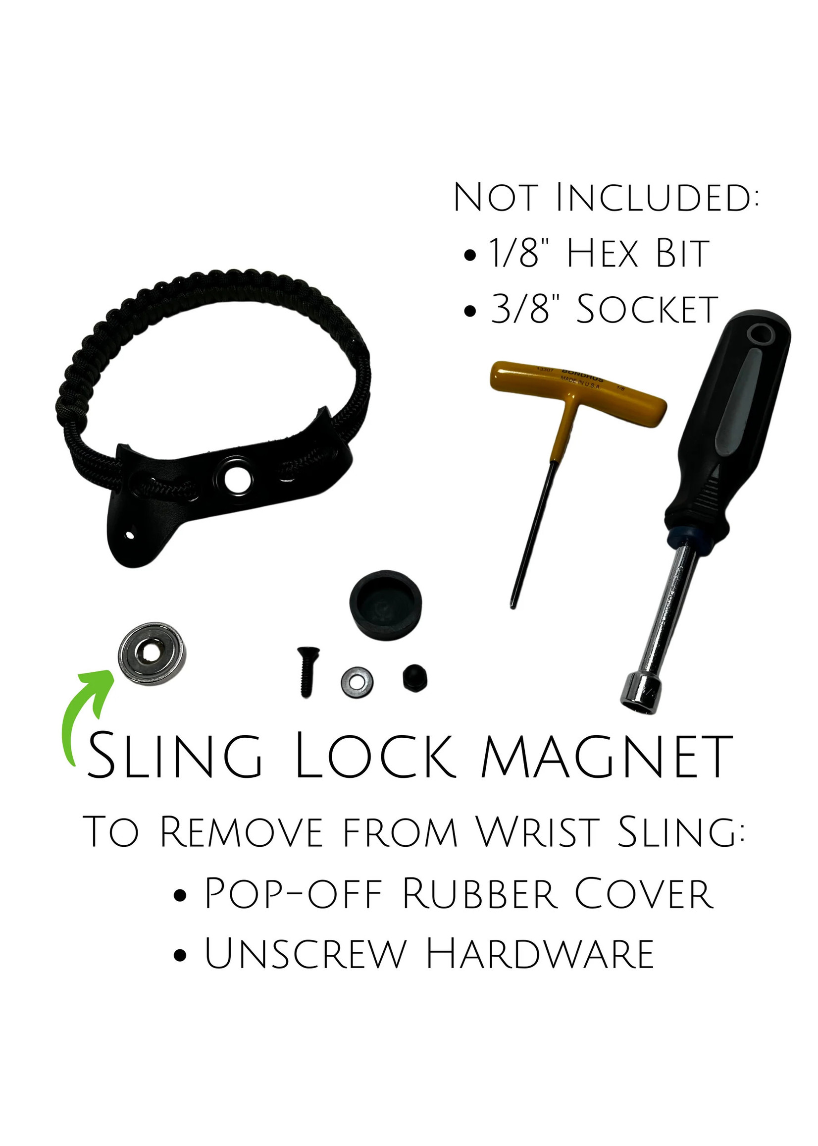 Jakt Gear My sling-a-ling magnetic paracord bow sling kit