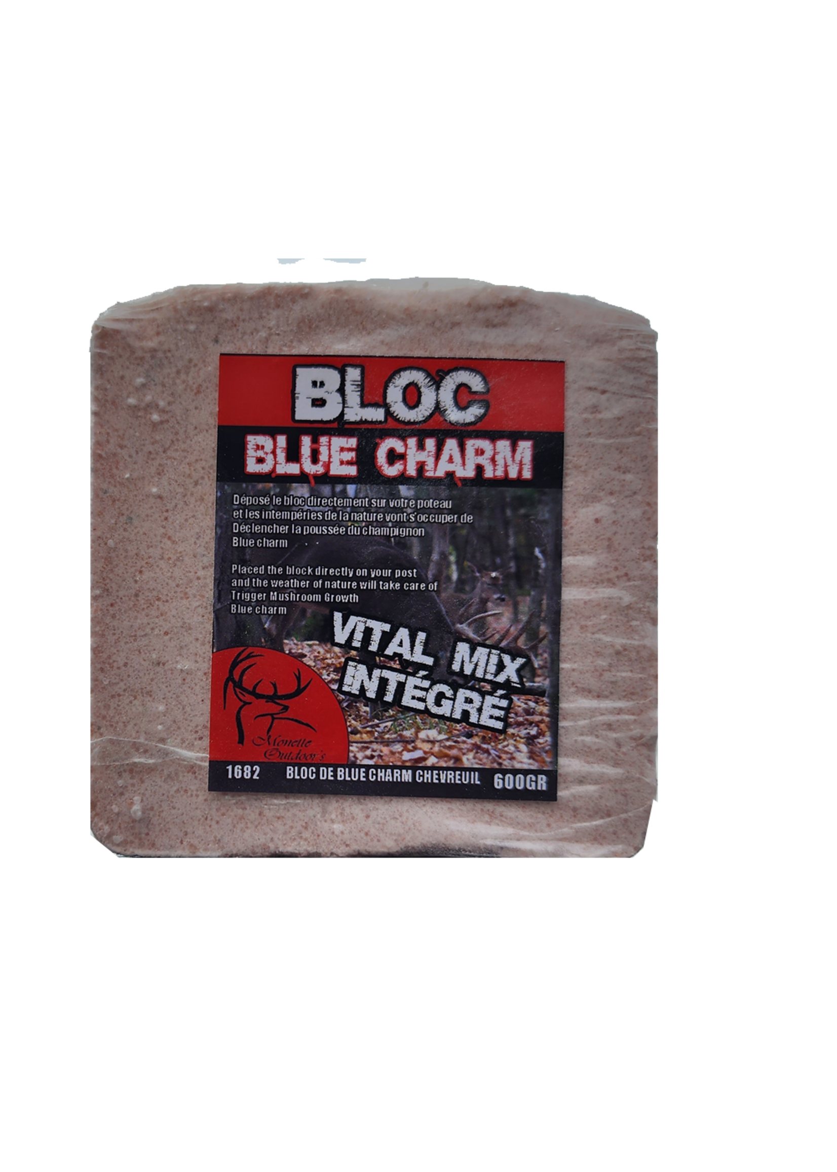 Ferme Monette blue charm block with vital mix for deer