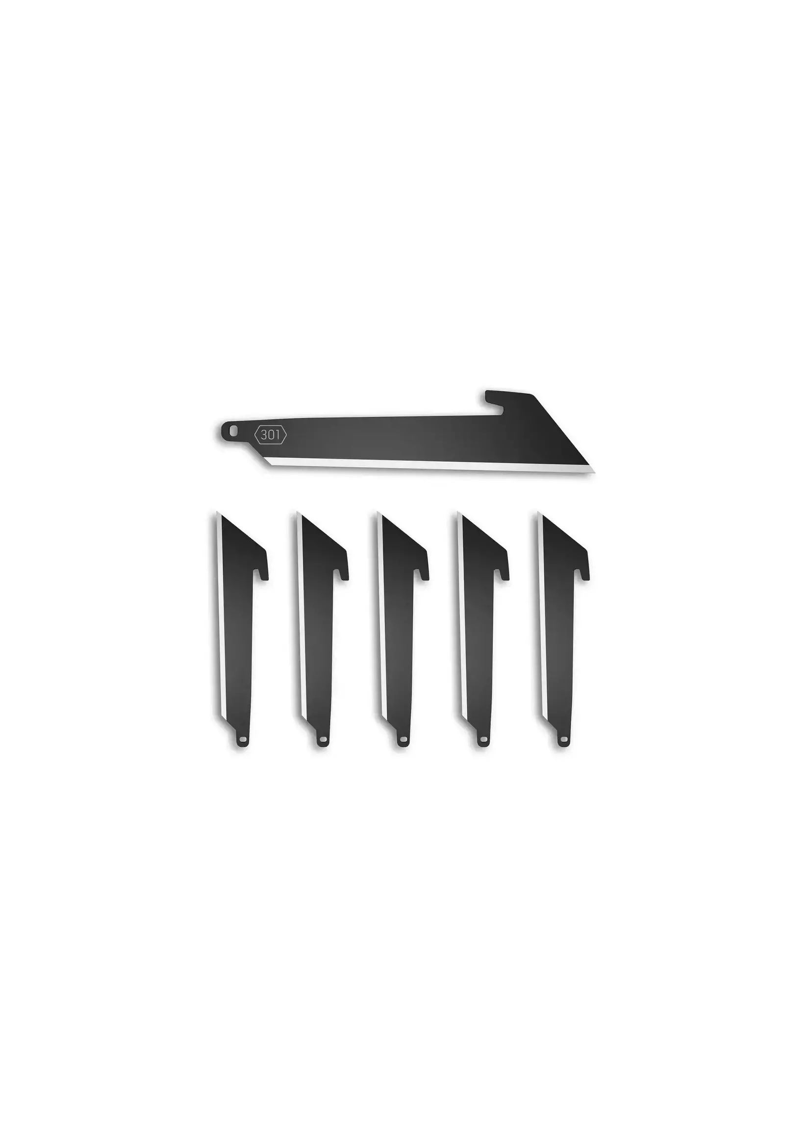 Outdoor Edge Lames utilitaires 3,0 po, oxyde noir, paquet de 6