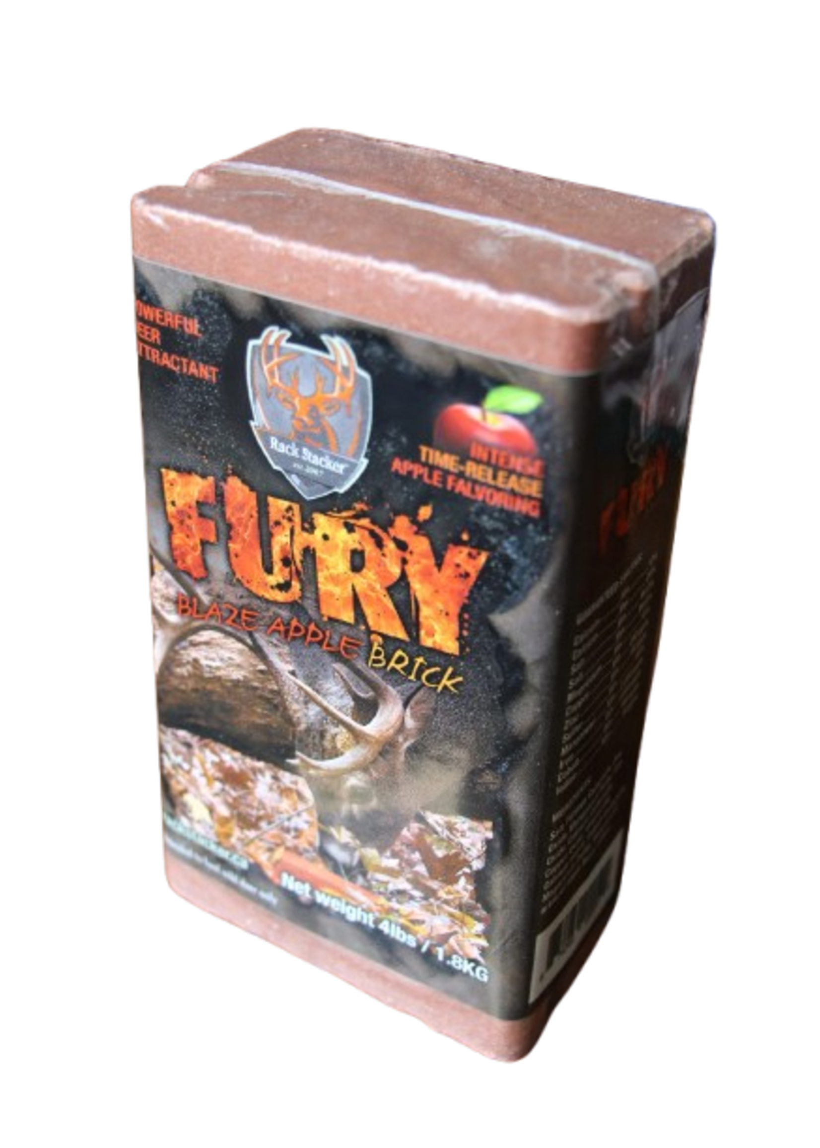 Rack Stacker Fury Blaze Brick Hunting Powerful Deer Attractant, Apple, 1.8-kg