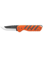 Outdoor Edge RAZOR HTX  | 3.0" FIXED | ORANGE AND GRAY |  BLACK HARDWARE | 3 BLACK DROP POINT, 2 STAINLESS CAPE, 1 STAINLESS GUTTING, SAW | BLADE POD