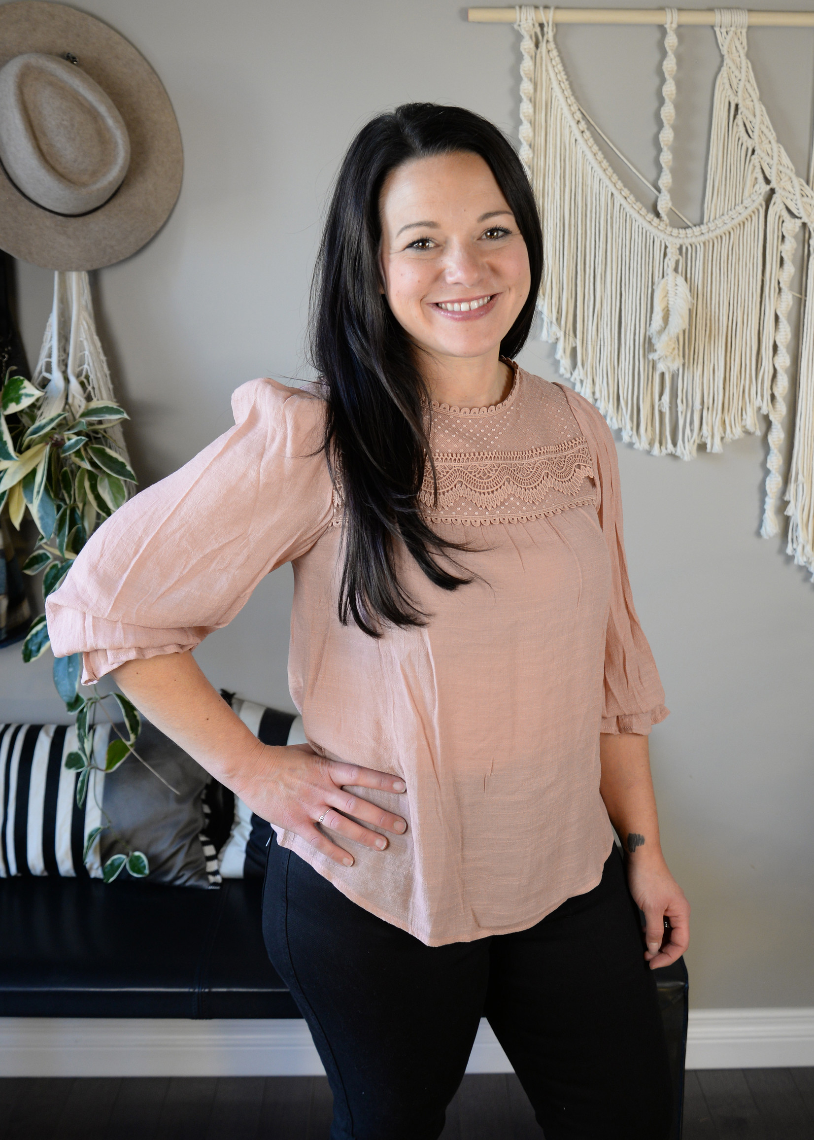 Iris Balloon Sleeve Top Boutique