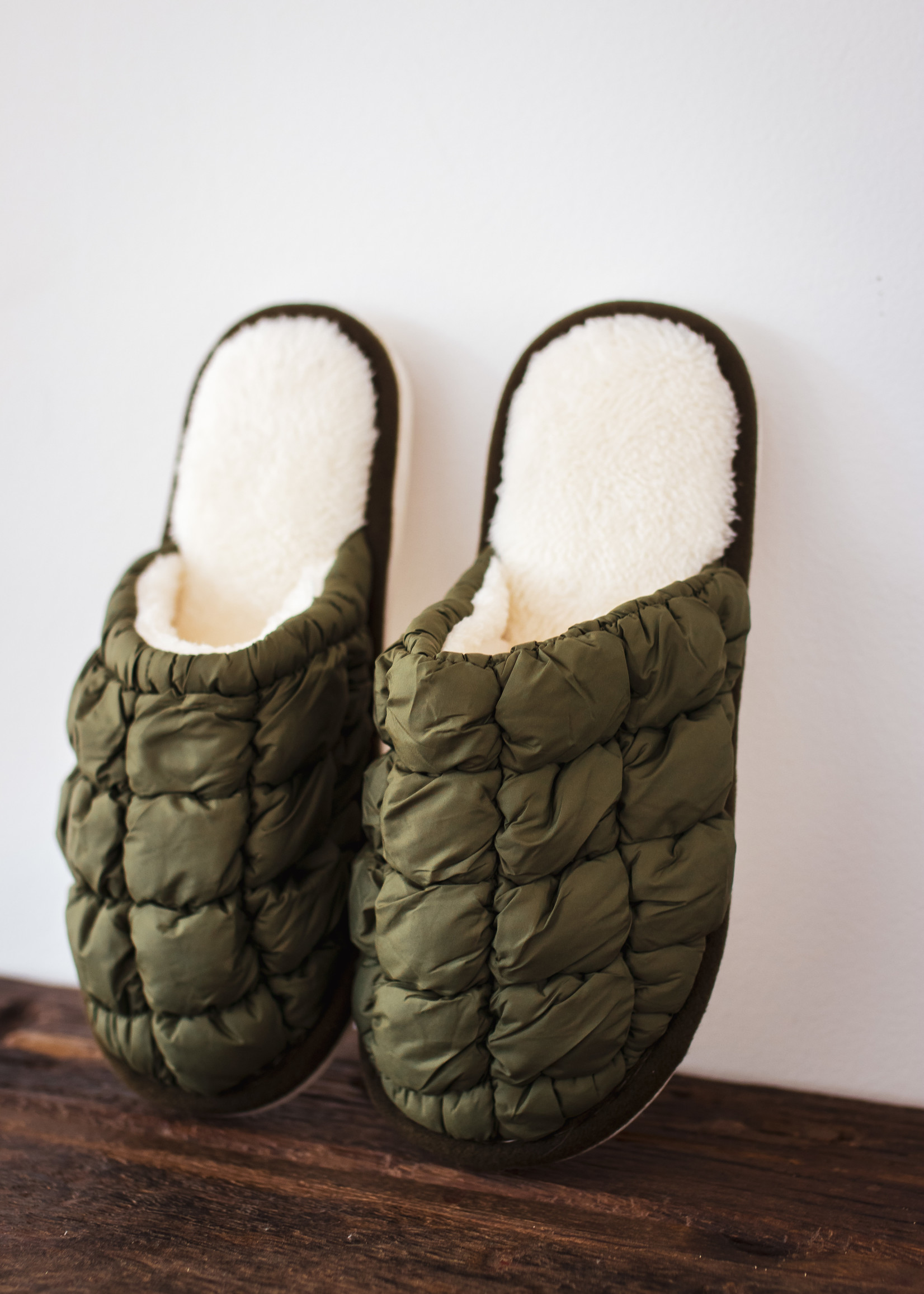 Alice Quilted Faux Fur Lined Slippers