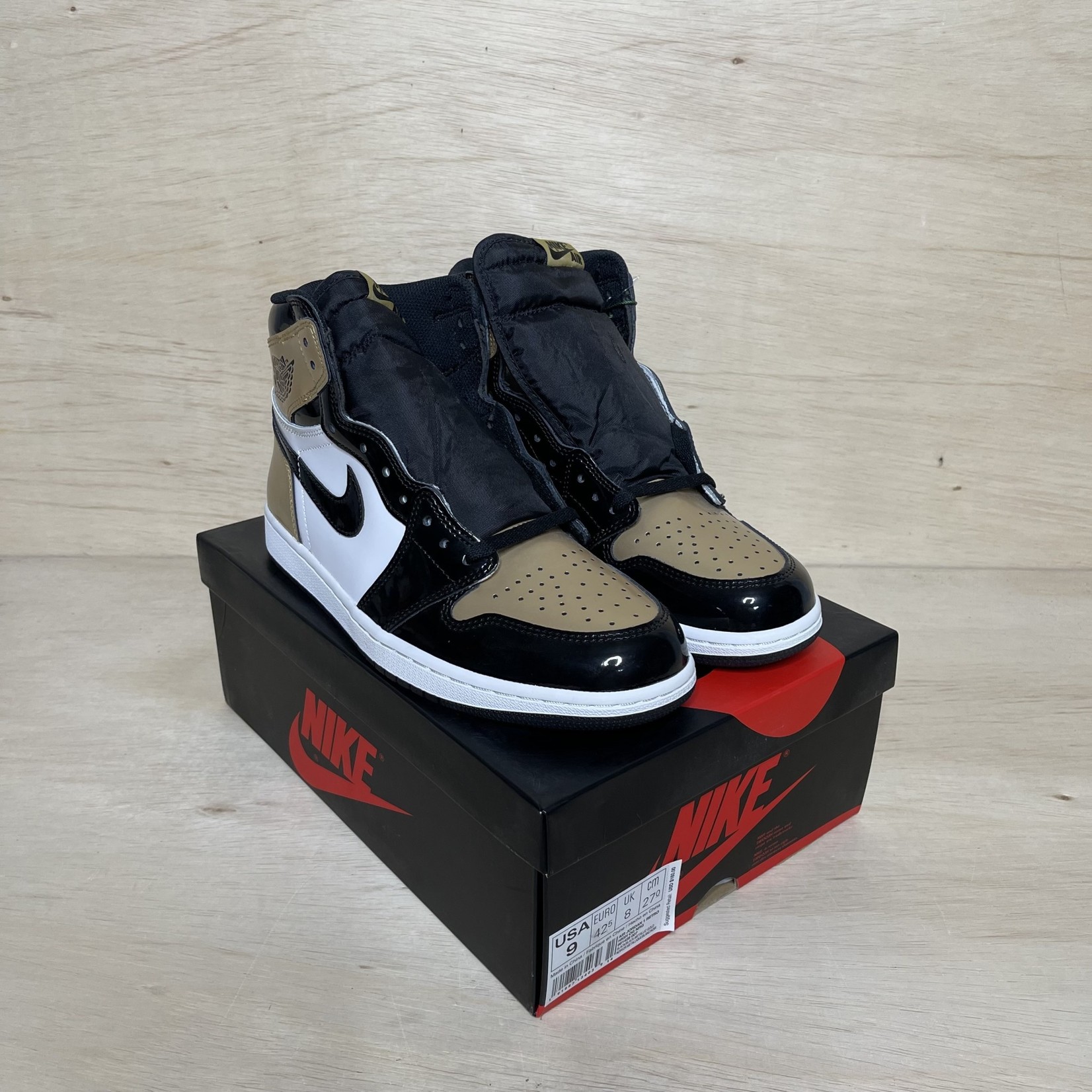 jordan 1 retro high patent gold toe