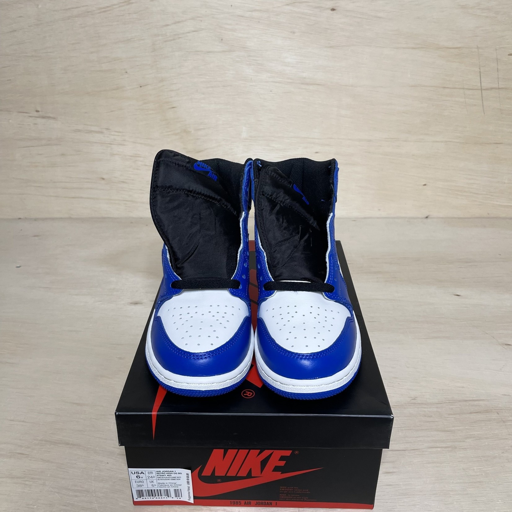 Jordan 1 Retro High Game Royal (GS) Size 6Y, DS BRAND NEW