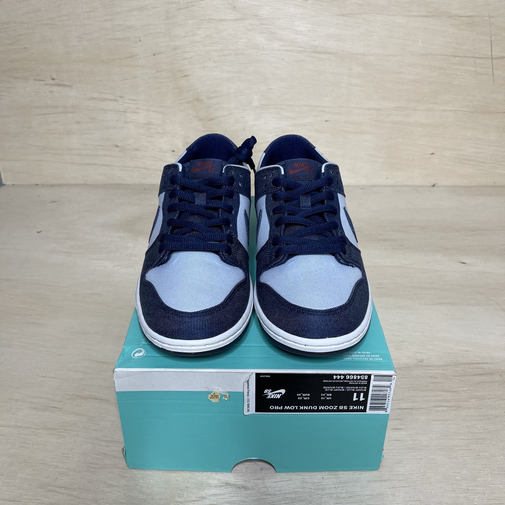 Nike Nike SB Dunk Low Binary Blue Size 11, DS BRAND NEW NO LID