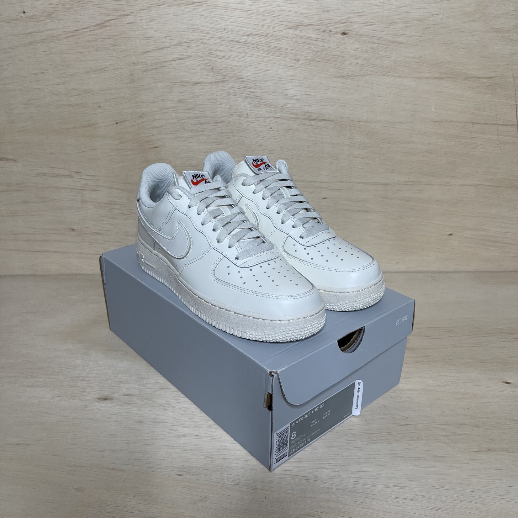 Nike Air Force 1 Low Swoosh Pack All-Star 2018 (Sail) Size 8, DS BRAND NEW  - SoleSeattle