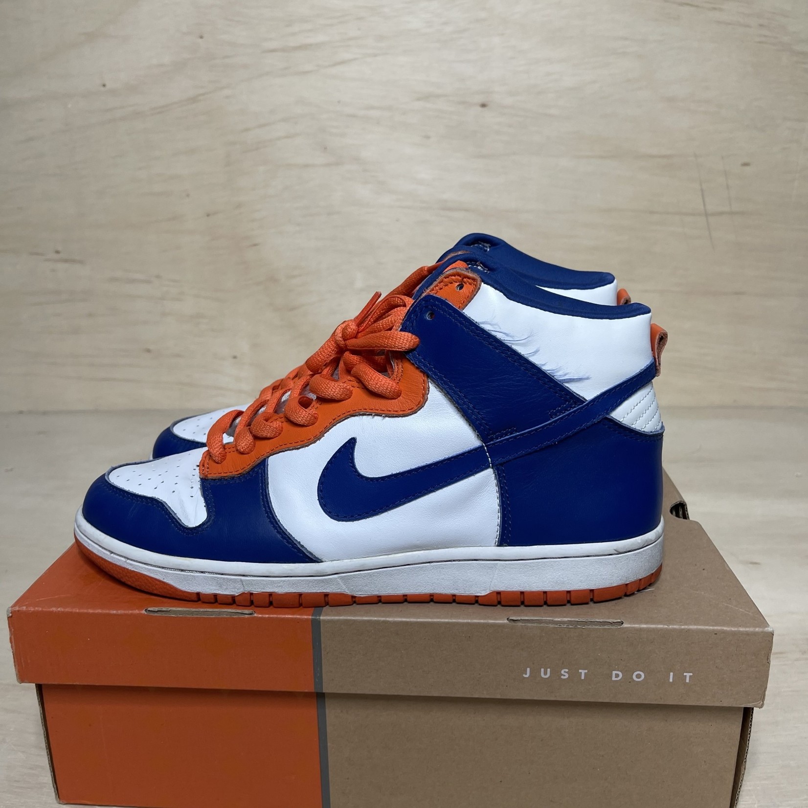 Nike Dunk High Broncos Size 10.5, PREOWNED