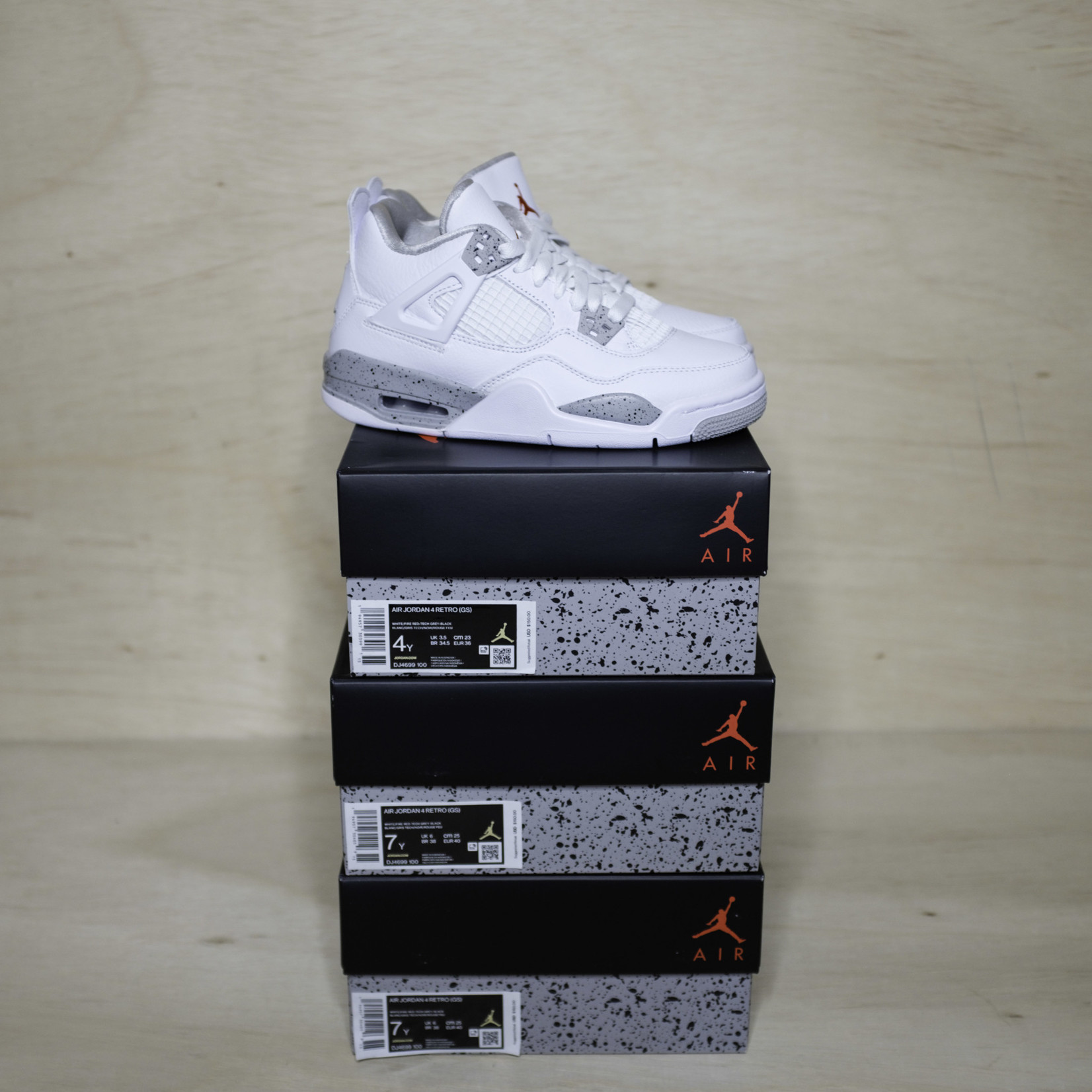 air jordan 4 white oreo gs