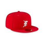 Fear of God Fear of God Essentials New Era Fitted Cap (FW20) Red/White Size 7 5/8, DS BRAND NEW