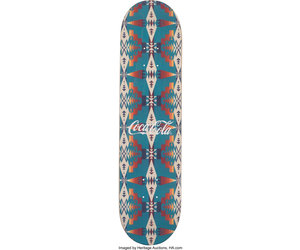 Kith x Coca Cola Pendleton Logo Skateboard Deck Tucson Teal