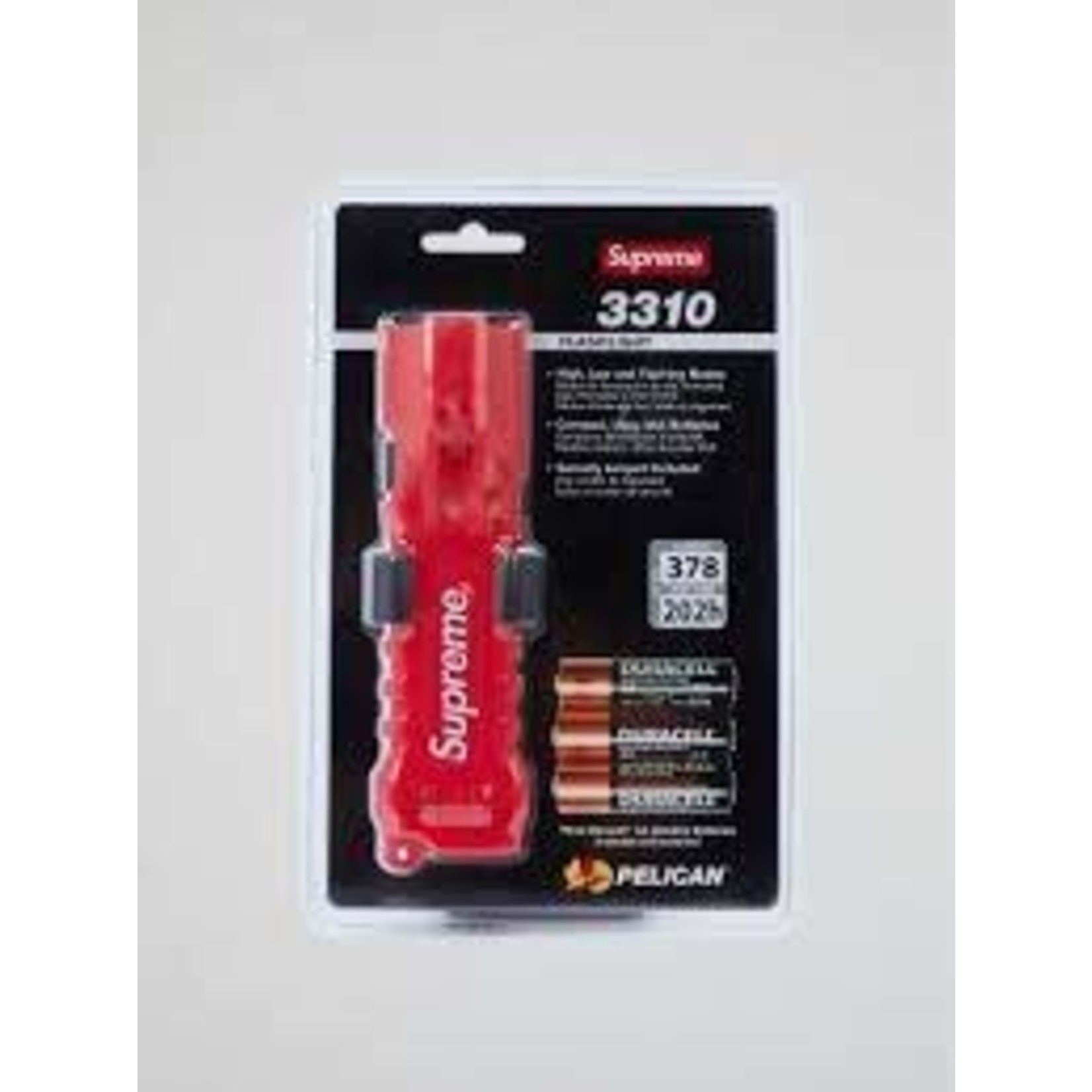 Supreme Supreme Pelican 3310pl Flashlight red Size OS, DS BRAND NEW