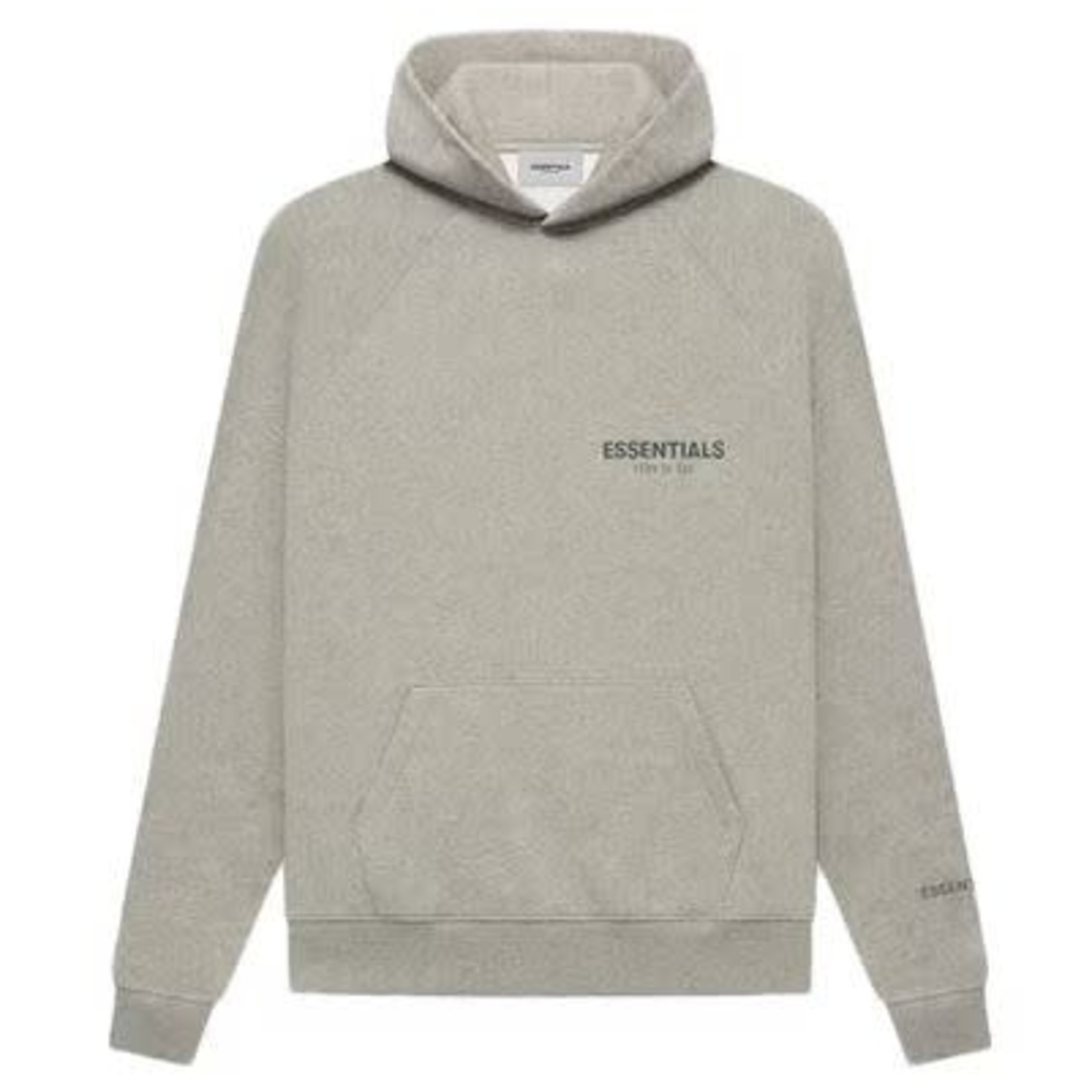 Fear Fear Of God Essentials Core Collection Pullover Hoodie Dark Heather Oatmeal Size L, DS BRAND NEW