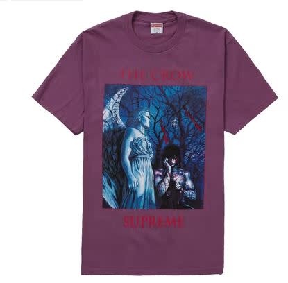 Supreme Supreme The Crow Tee Plum Size S, DS BRAND NEW - SoleSeattle