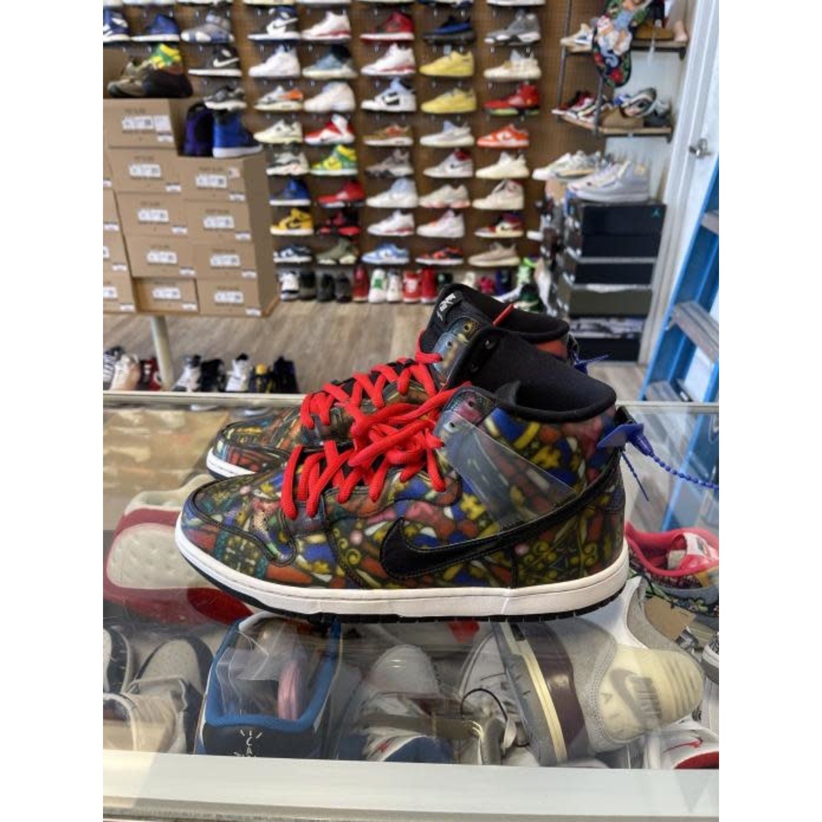 Nike Nike Dunk SB High Concepts Stained Glass Size 10.5, PREOWNED NO INSOLE NO BOX
