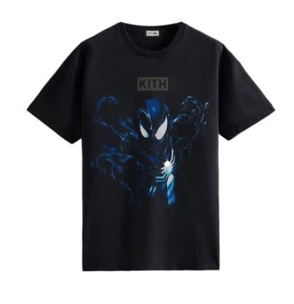 Kith Kith Marvel Spider-Man Black Suit Vintage Tee Black Size