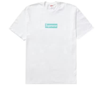 Supreme Supreme Tiffany & Co. Box Logo Tee White Size Medium