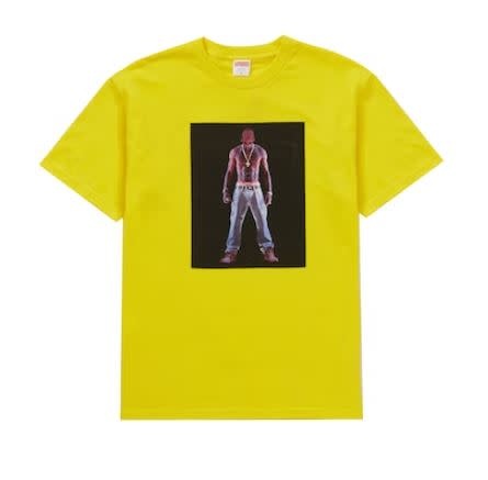 Supreme Supreme Tupac Hologram Tee Yellow Size Large, DS BRAND NEW