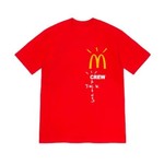 Travis Scott X McDonald's Crew T-Shirt Red Size Large, DS BRAND NEW