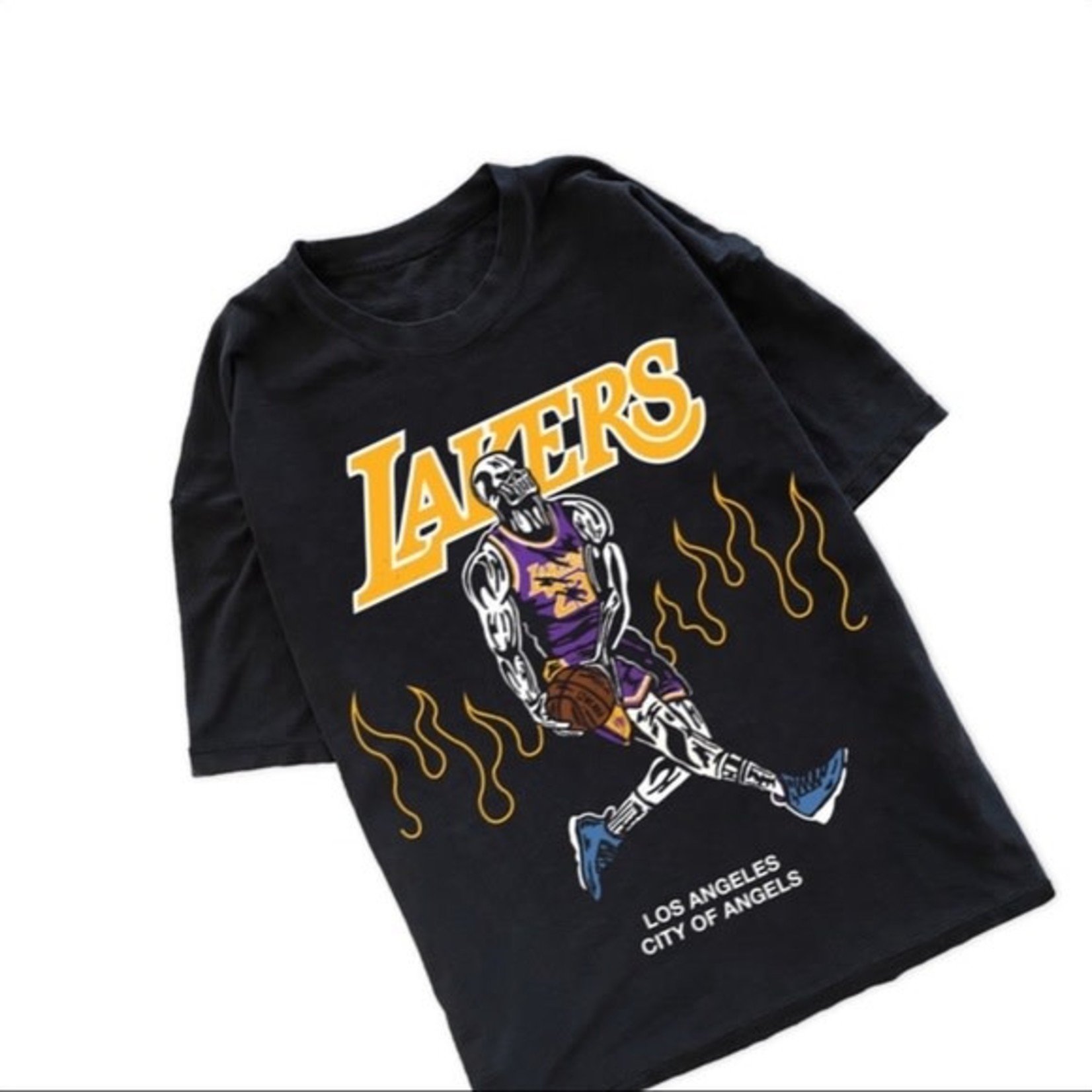 Los Angeles City Of Angels Lebron Lakers Warren Lotas Unisex T