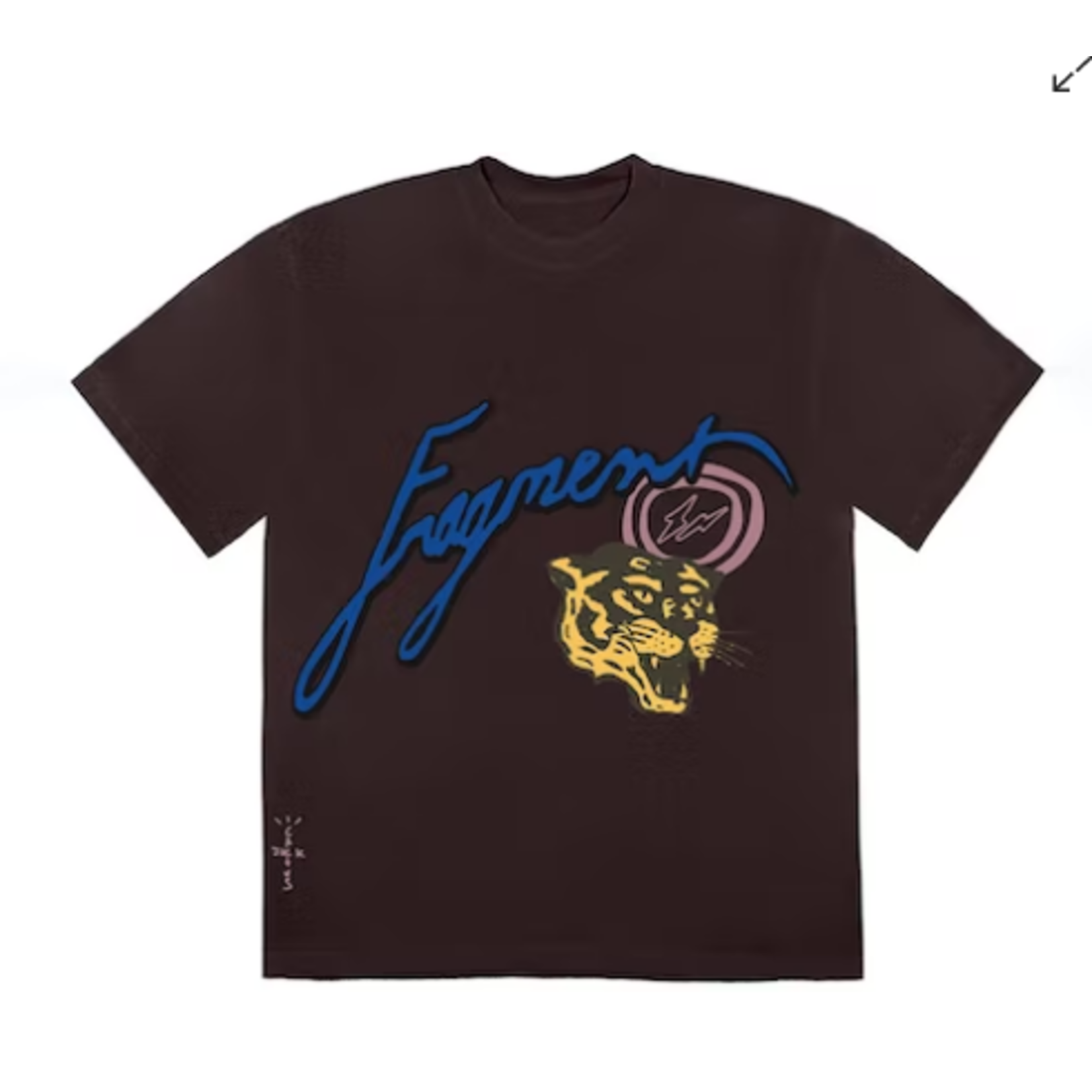Travis Scott Cactus Jack For Fragment Icons Tee Brown Size Small, DS BRAND NEW
