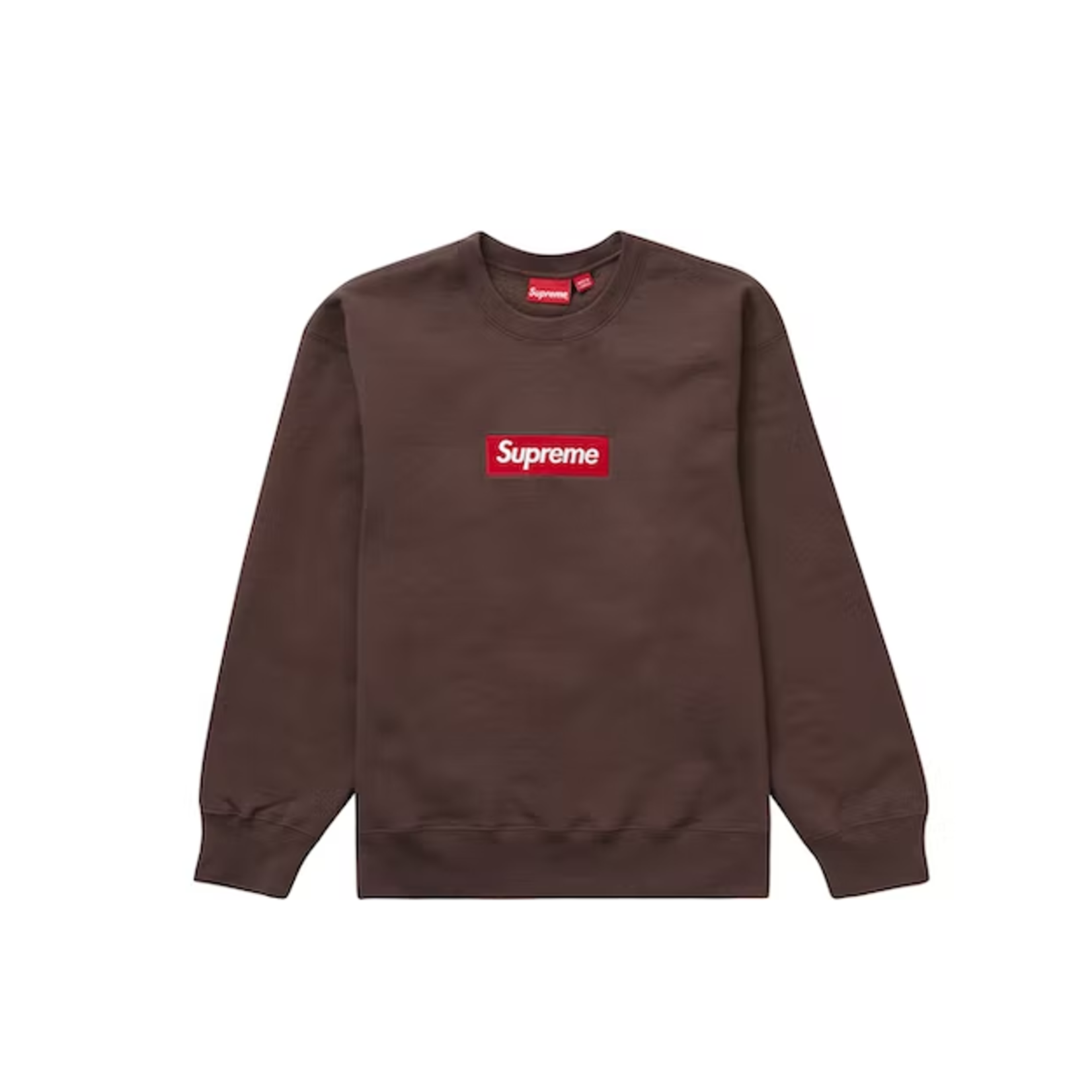 Supreme Box Logo Crewneck Brown L