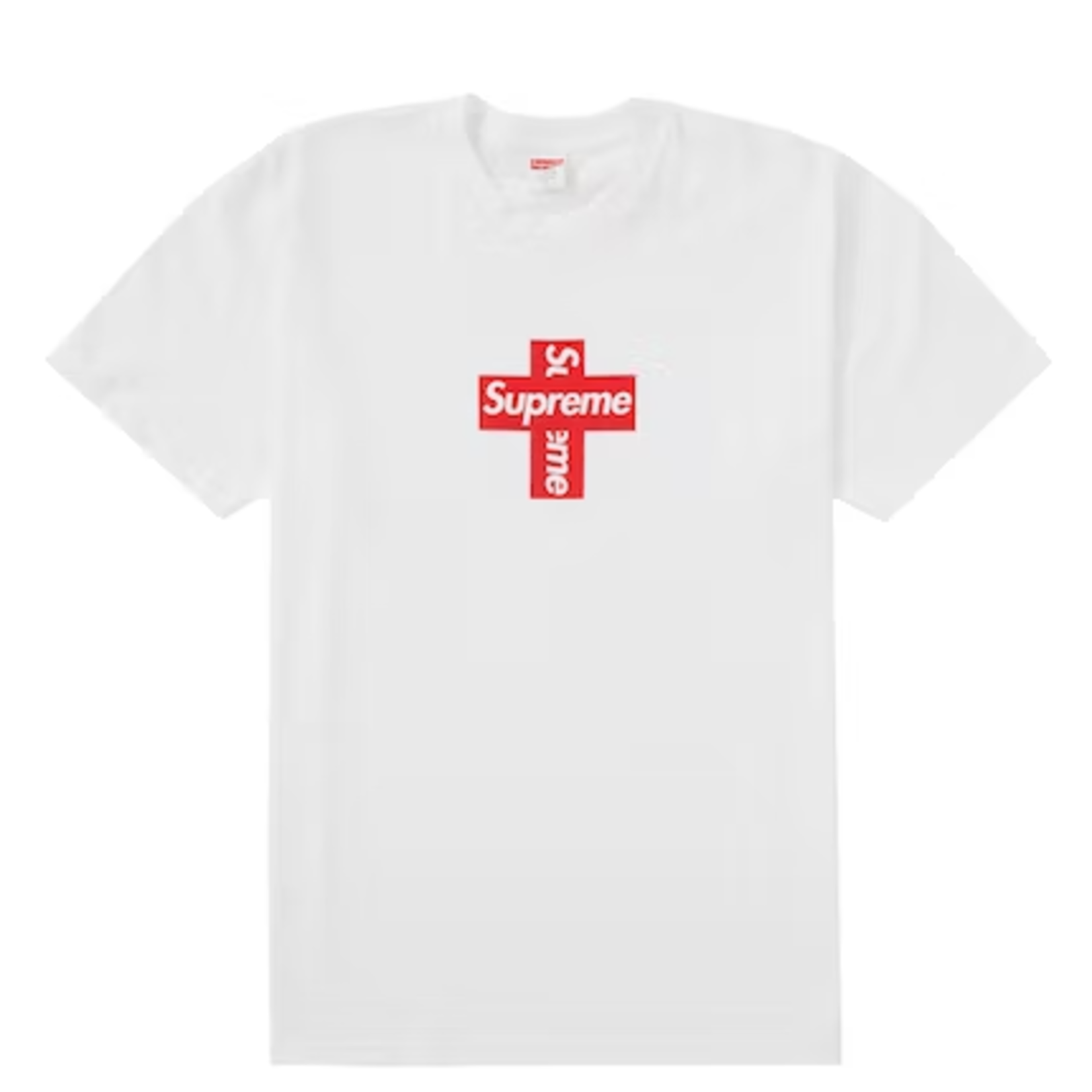 Supreme Supreme Cross Box Logo Tee White Size Large, DS BRAND NEW