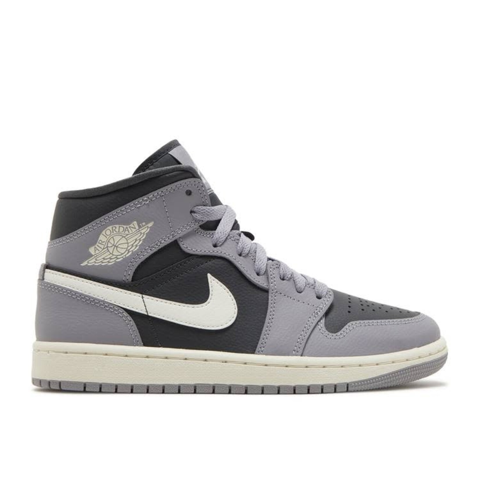 Jordan Jordan 1 Mid Cement Grey (Women's) Size 5W, DS BRAND NEW