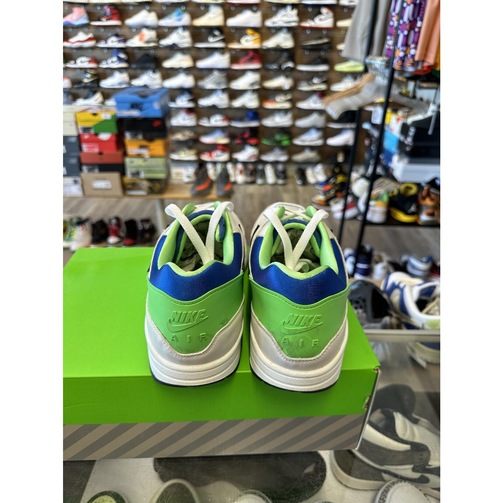 Nike Nike Air Max 1 DNA CH.1 Pack Huarache Green Royal Size 11, PREOWNED