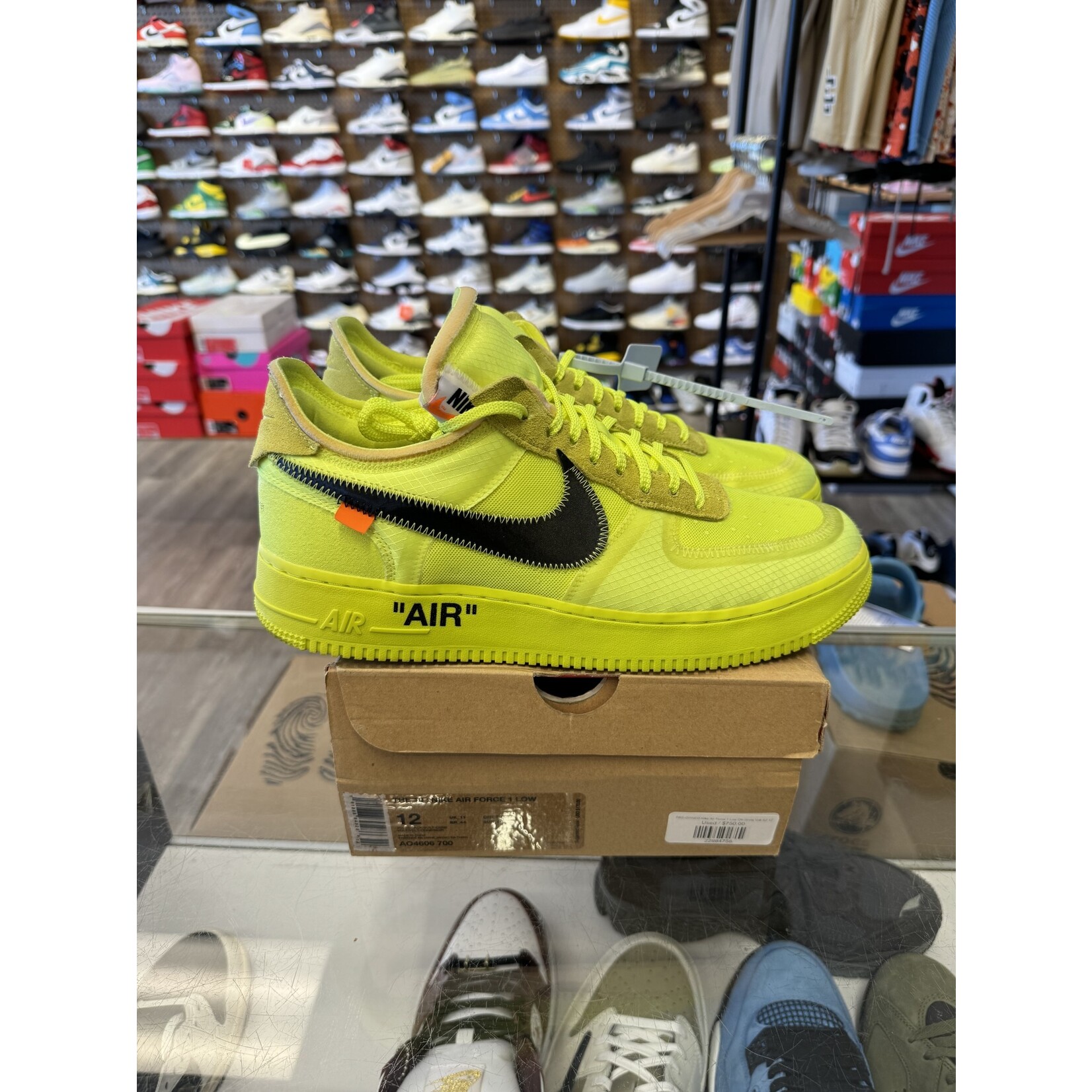Nike Nike Air Force 1 Low Off-White Volt Size 12, PREOWNED