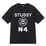 Stussy Stussy No.4 Pigment Dyed Tee Black Size Medium, DS BRAND NEW