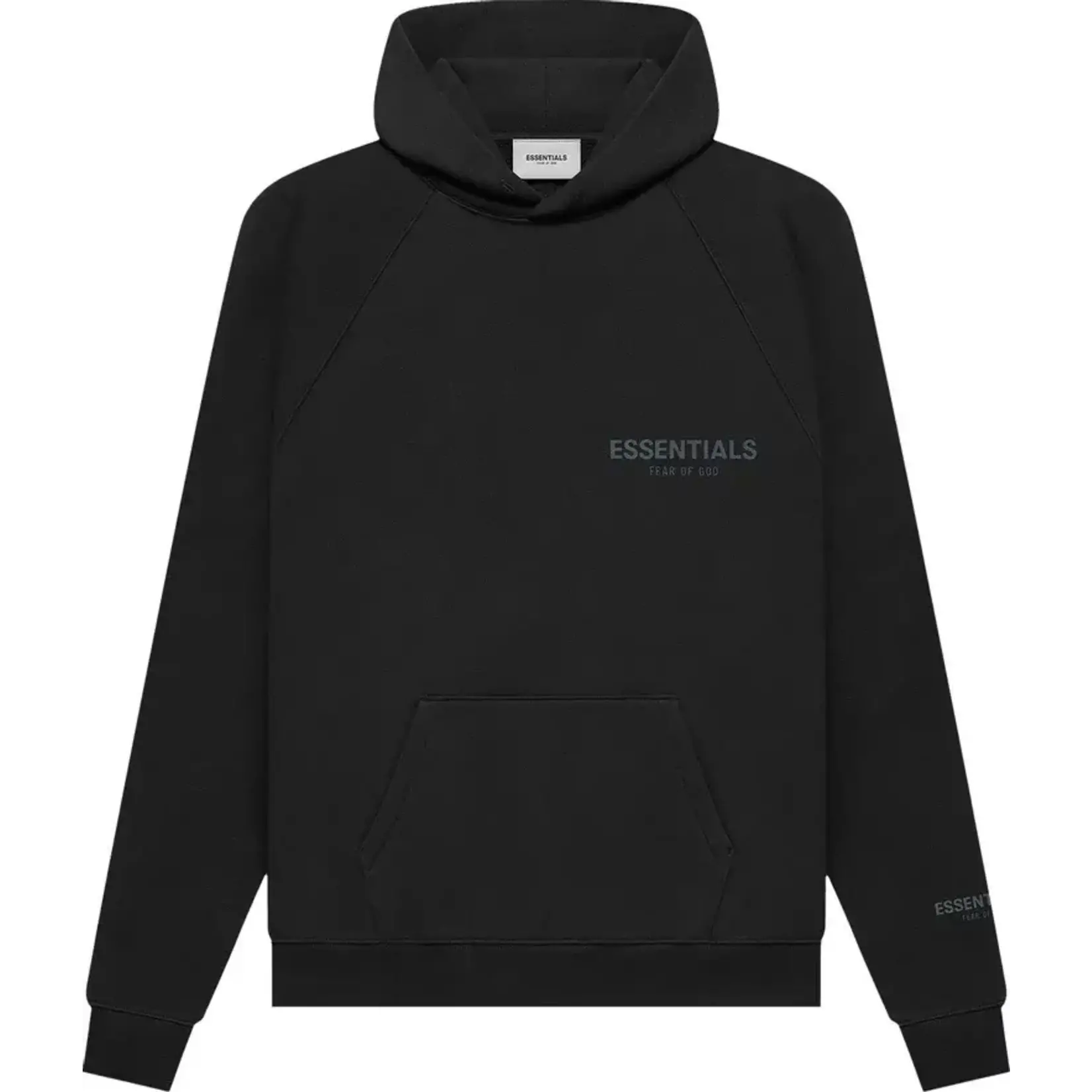 Fear Fear Of God Essentials Pullover Chest Logo Hoodie Stretch Limo/Black Size Large, DS BRAND NEW